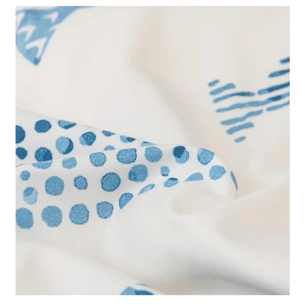 3/$20! Twin size duvet cover & standard sham. Nautical/fish pattern - Picture 3 of 6